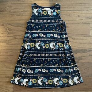 LOFT Petite Floral Knit Swing Dress - Size XXSP